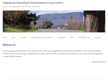 Tablet Screenshot of hdhoa.avenue.org